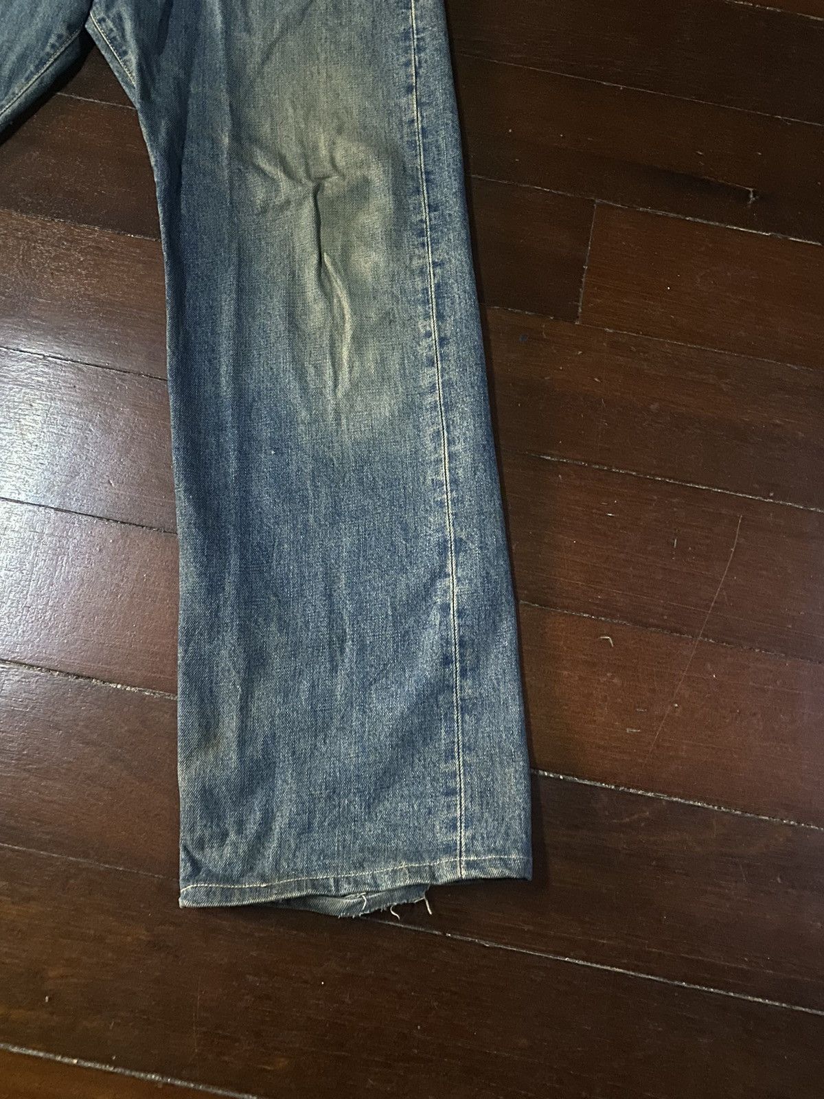Edwin Fire vtg EDWIN 505 type wide leg selvedge great faded Size US 32 / EU 48 - 5 Thumbnail