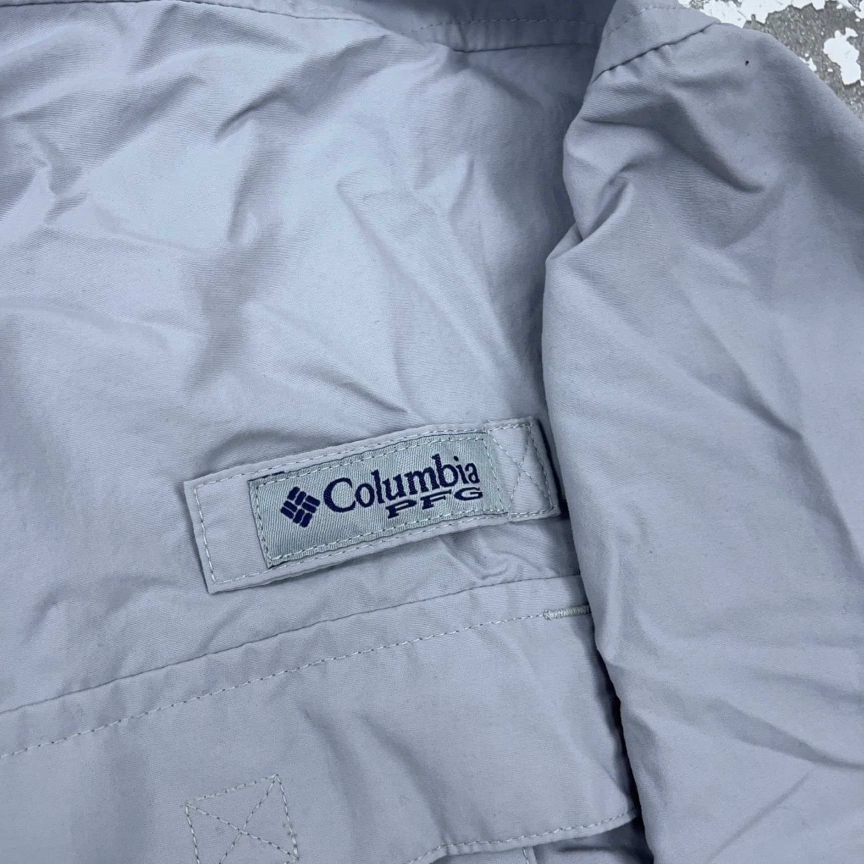 Vintage Columbia PFG Shirt Men XXL Gray Button Up Performance Nylon Vented Omni-Shade Fish Short Sleeve Casual Outdoor Mens Size US XXL / EU 58 / 5 - 4 Thumbnail