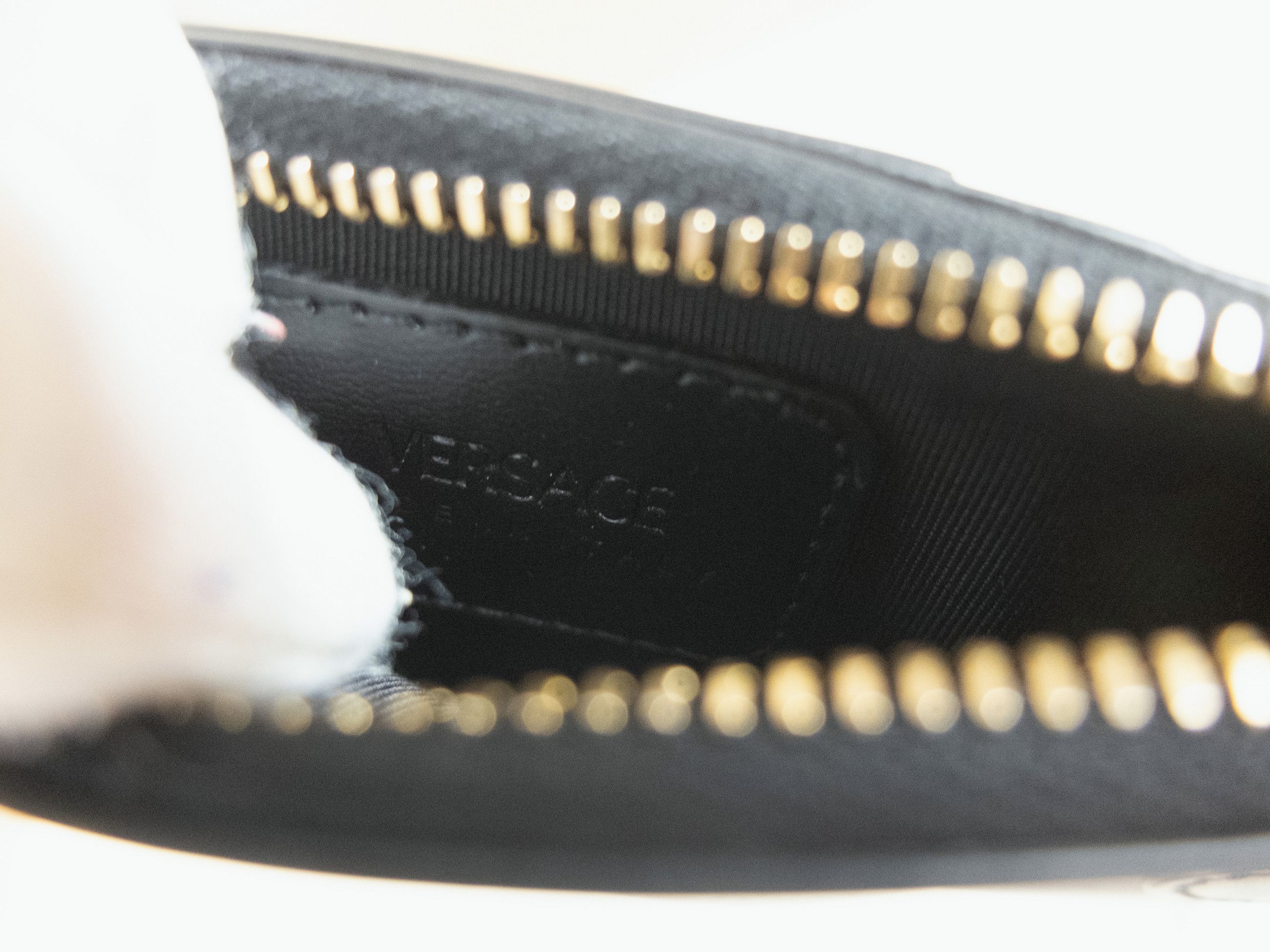 Versace VERSACE black Medusa & signature strap card holder case Size ONE SIZE - 6 Thumbnail
