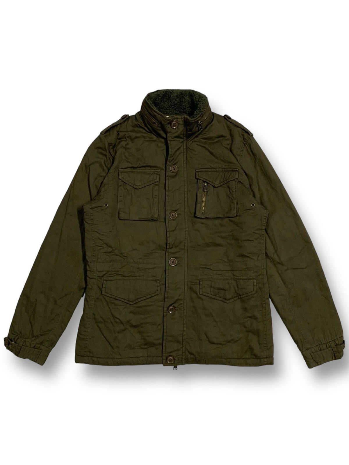 Japanese Brand Vintage Japanese Brand Multi-pockets Military Field Jacket Size US M / EU 48-50 / 2 - 1 Thumbnail