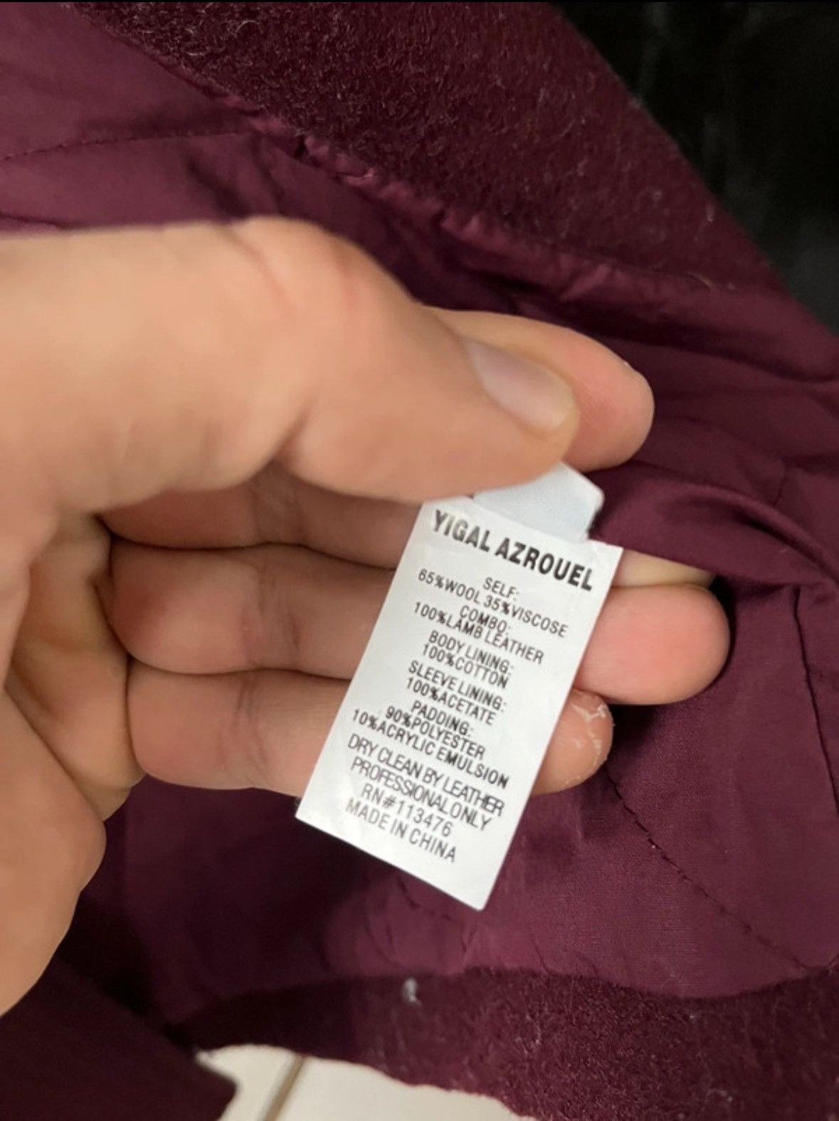 Yigal Azrouel Leather and wool Jacket Size US S / EU 44-46 / 1 - 6 Thumbnail