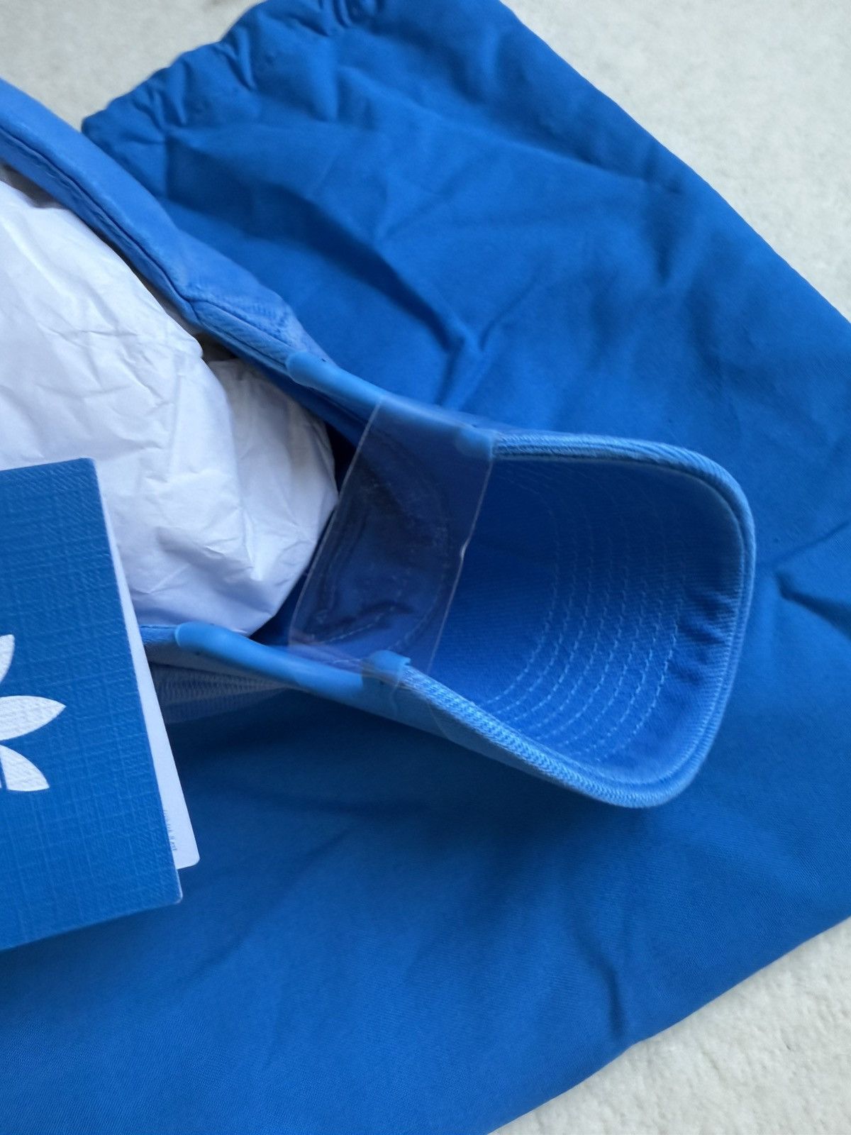 Adidas × Balenciaga Balenciaga x Adidas x Demna grail logo blue distressed cap Size ONE SIZE - 6 Thumbnail