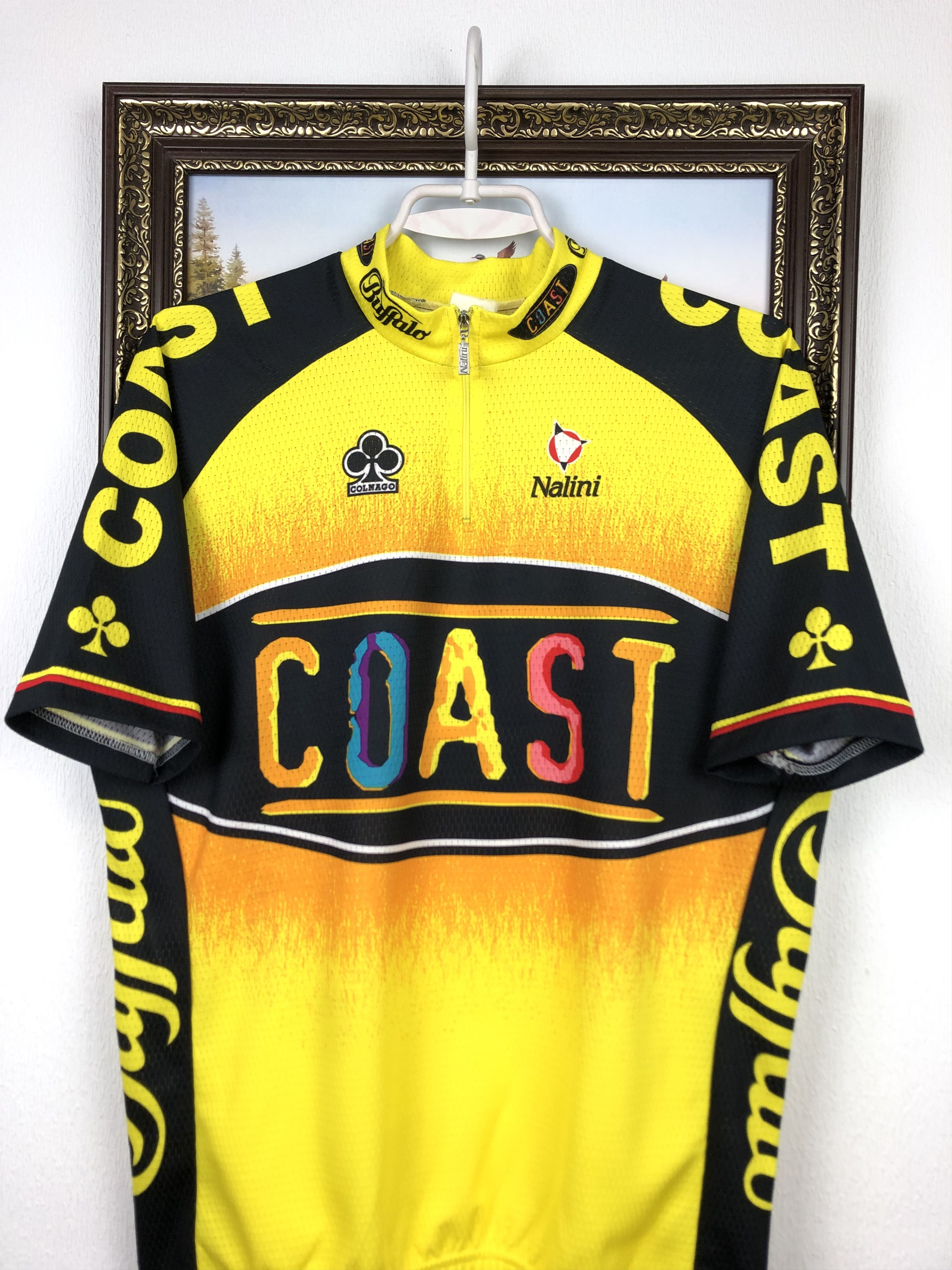 Vintage Vintage Coast Colnago Cycling Jersey Shirt Over Print Tee Size US L / EU 52-54 / 3 - 2 Thumbnail