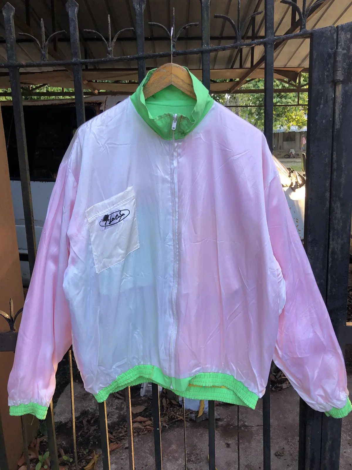 Japanese Brand × Vintage Vintage Lacasa Ashiya Multicolour Reversible Light Jacket Size US XL / EU 56 / 4 - 4 Thumbnail