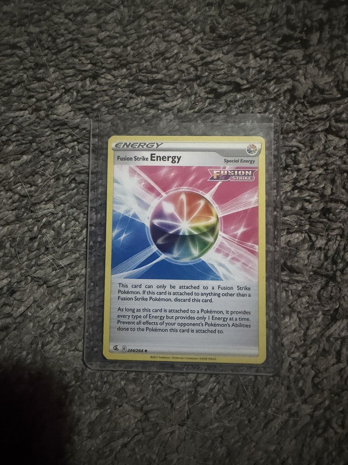 Pokemon 2021 Pokémon Fusion Strike Energy Card Size ONE SIZE - 1 Thumbnail