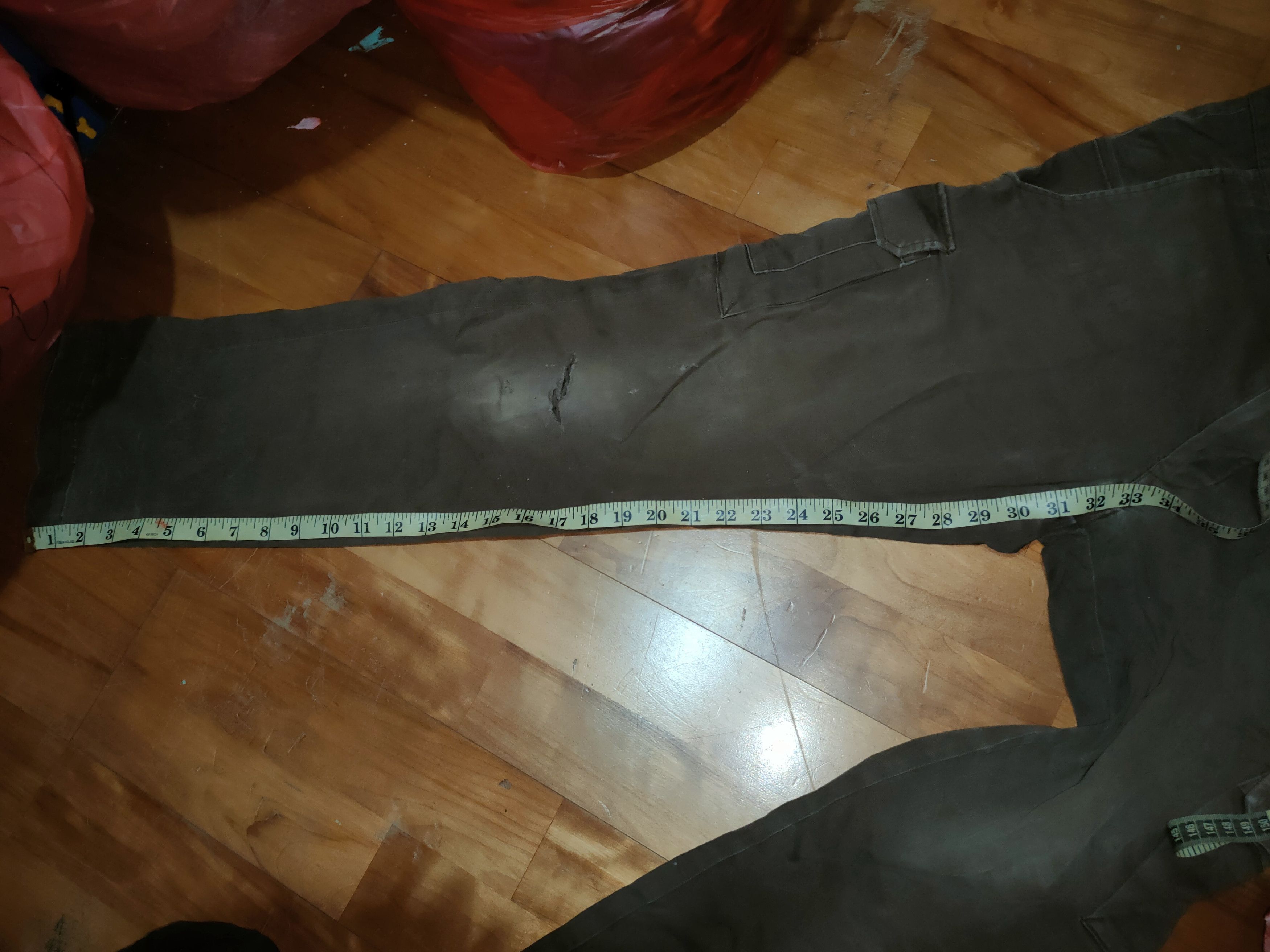 Japanese Brand Tatakau Otoko No by Toraichi Multi Pocket Cargo Pants #5292 Size US 32 / EU 48 - 15 Thumbnail
