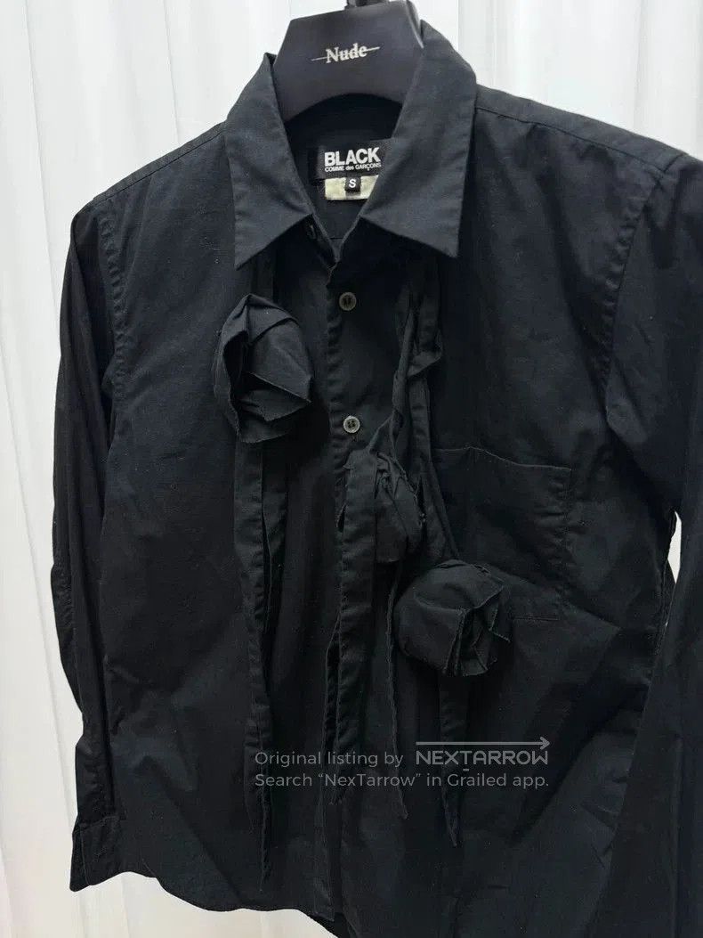 Comme des Garcons Comme des Garcons Black Rose Shirt 16SS. Size US L / EU 52-54 / 3 - 3 Thumbnail