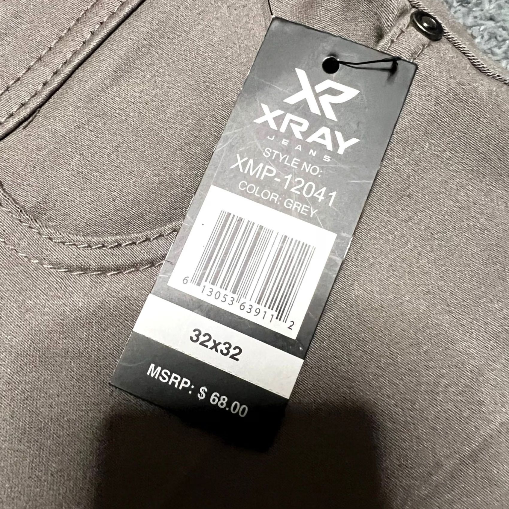 Vintage Xray Jeans Pants Mens 32 x32 Gray Slim Fit Commuter Stretch Cargo Utility Ankle Mens 32 Regular Gray Jeans Pants Size US 32 / EU 48 - 5 Thumbnail
