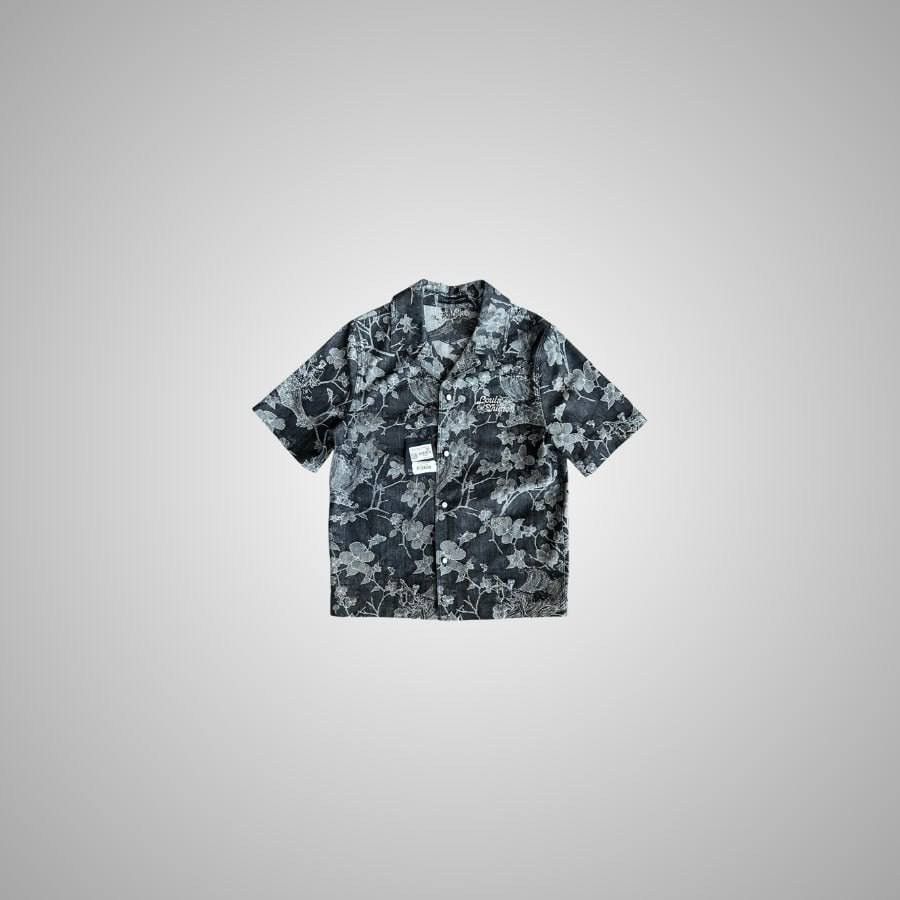 Louis Vuitton Louis Vuitton Blue & White Floral Monogram Denim Shirt Size US S / EU 44-46 / 1 - 1 Thumbnail