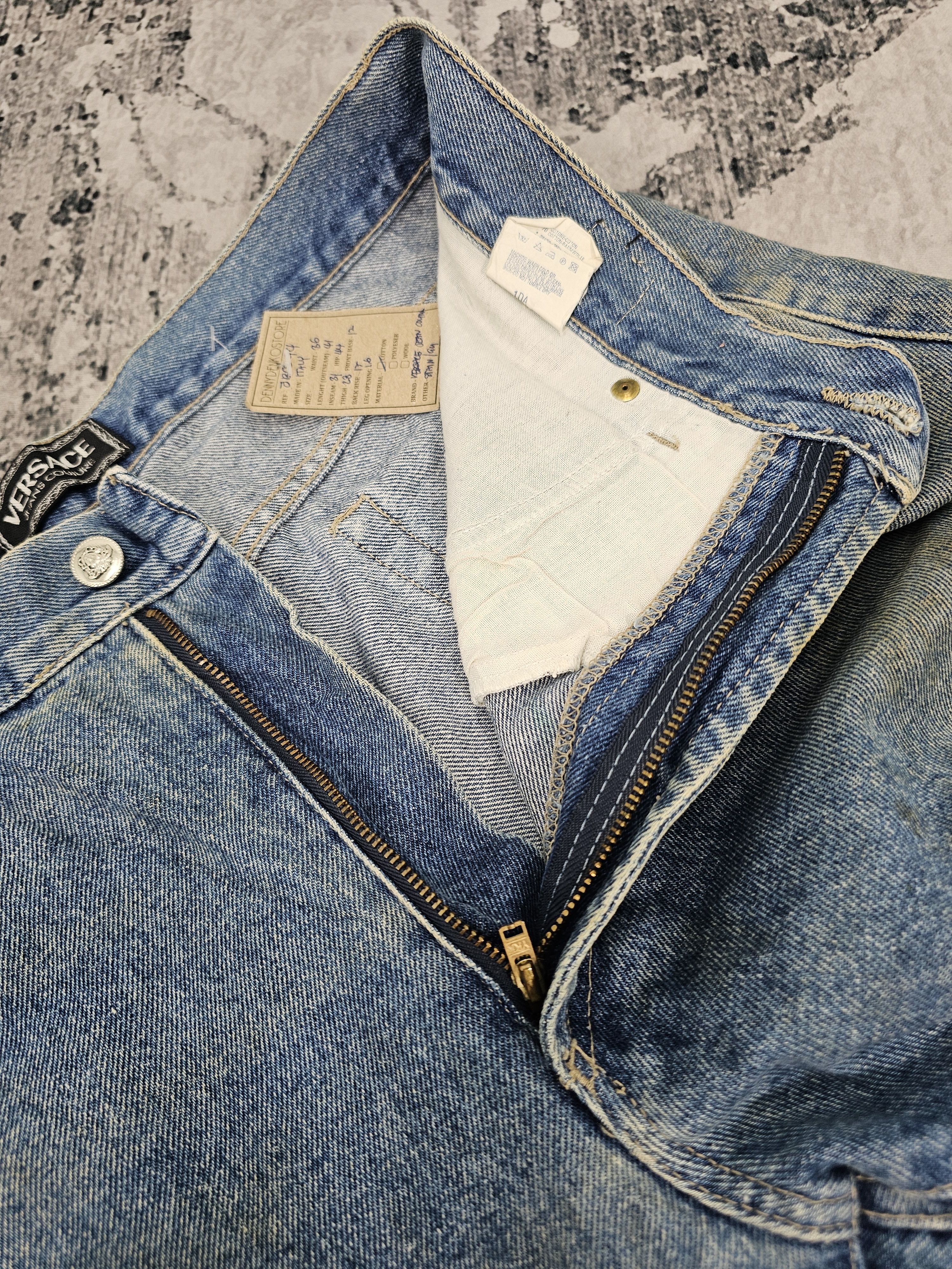 Versace Vintage VERSACE JEANS COUTURE High Rise Stain Jeans JB0294 Size US 36 / EU 52 - 11 Thumbnail