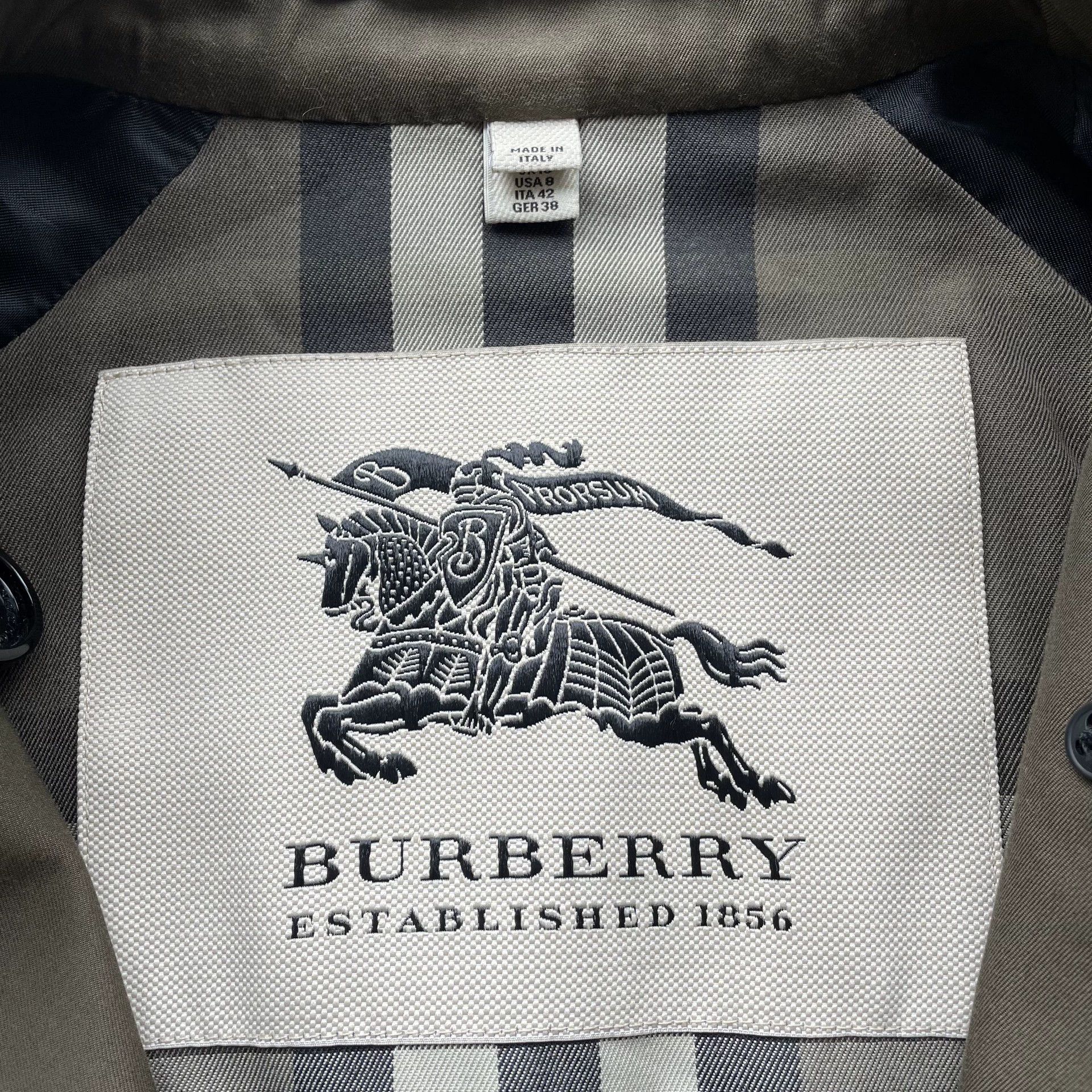 Burberry Burberry 98 New DB WB Trench Coat Wmn OliveGrn 40 Size S / US 4 / IT 40 - 5 Thumbnail