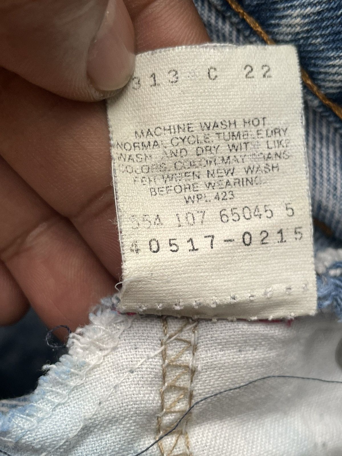 Levi's Vintage 1987 Levis 517 Single R Orange Tag Denim Size US 39 - 14 Thumbnail