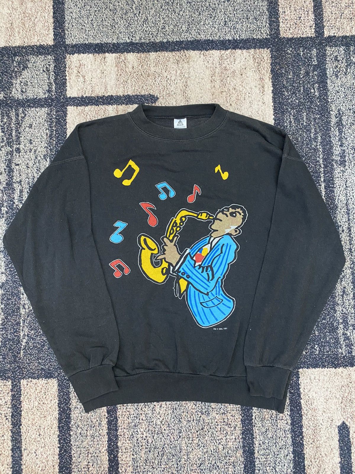 Vintage Vtg 90s Five Guys Named Moe Classic Jazz Musical Sweatshirt Size US XL / EU 56 / 4 - 1 Thumbnail