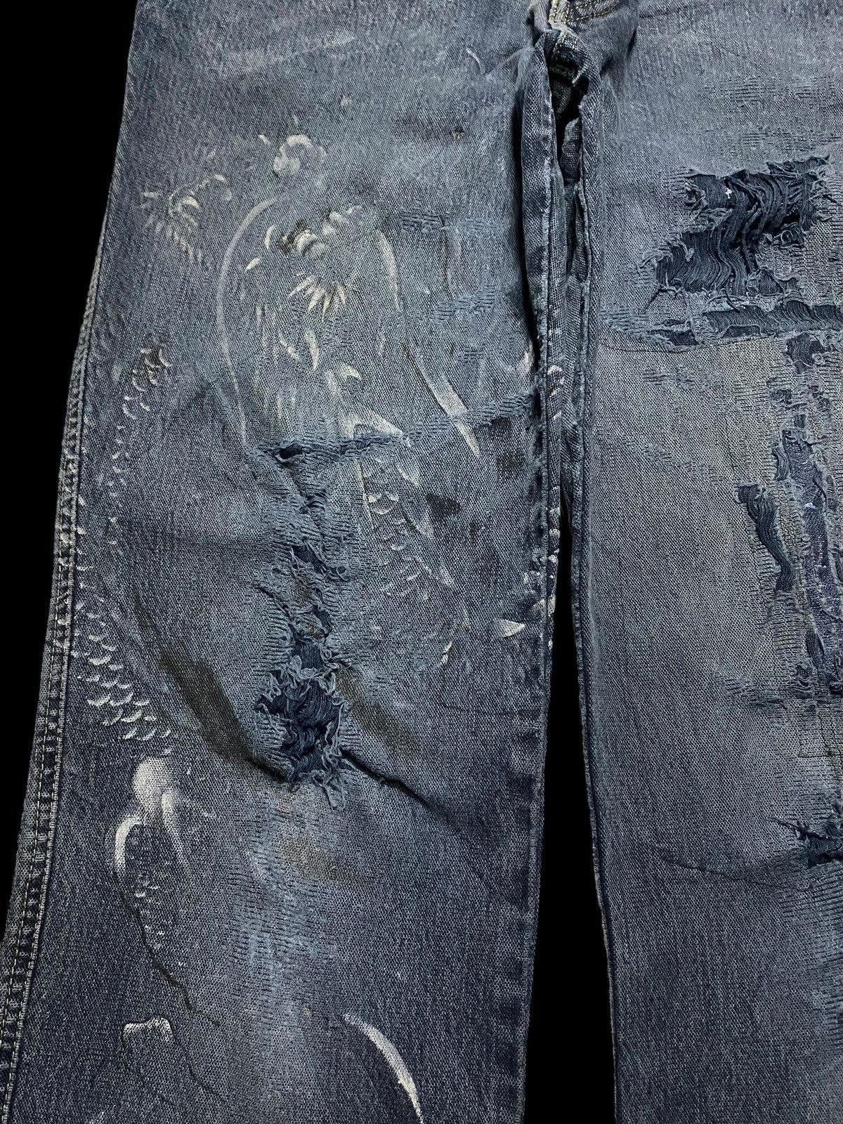 Japanese Brand Vintage Japanese Brands Santafe Dragon Distressed Jeans Size US 32 / EU 48 - 7 Thumbnail