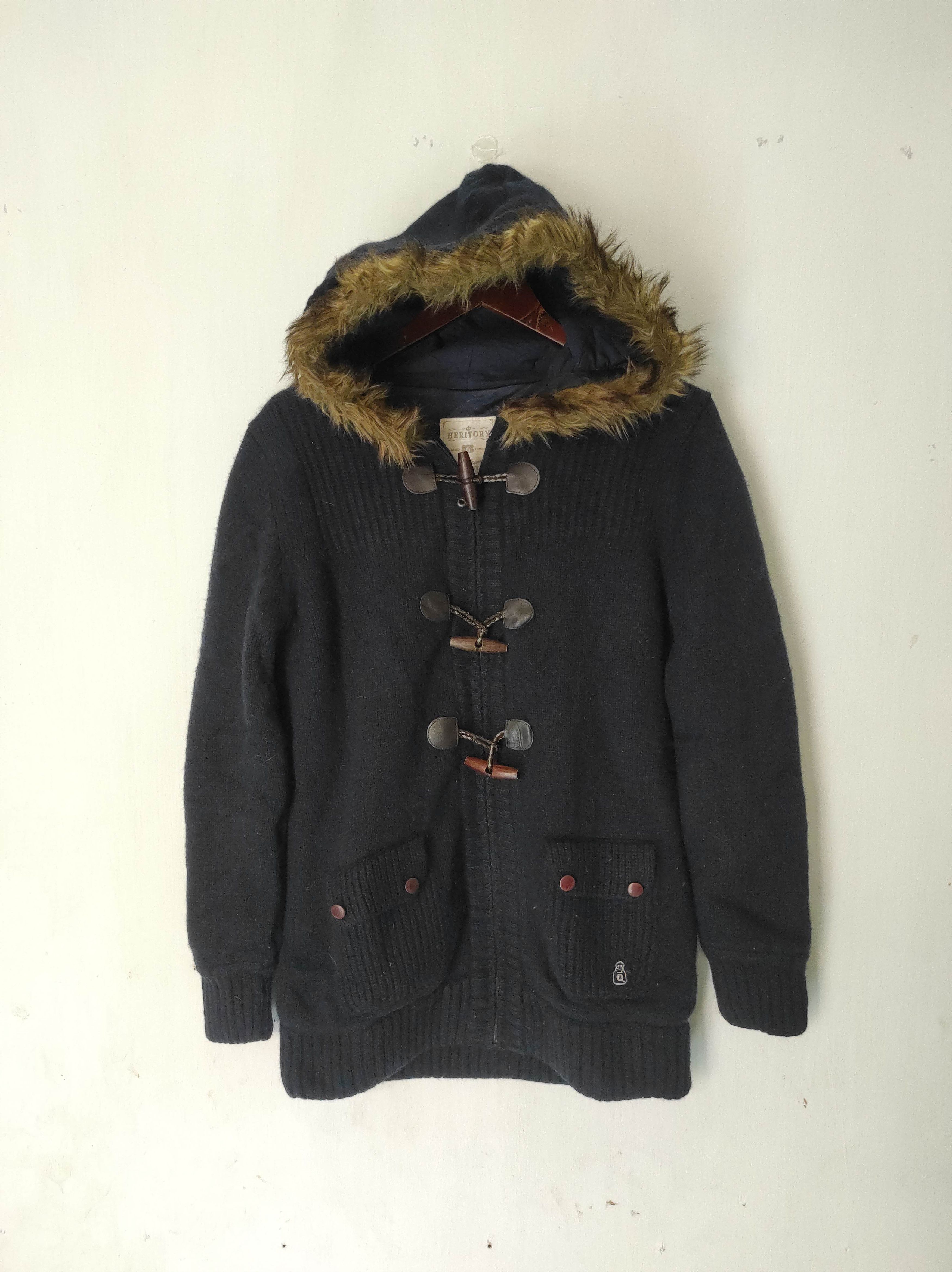 Homespun Knitwear Heritory Knit Zip Fur Hoodie IfSixWasNine LGB style Size US S / EU 44-46 / 1 - 2 Thumbnail