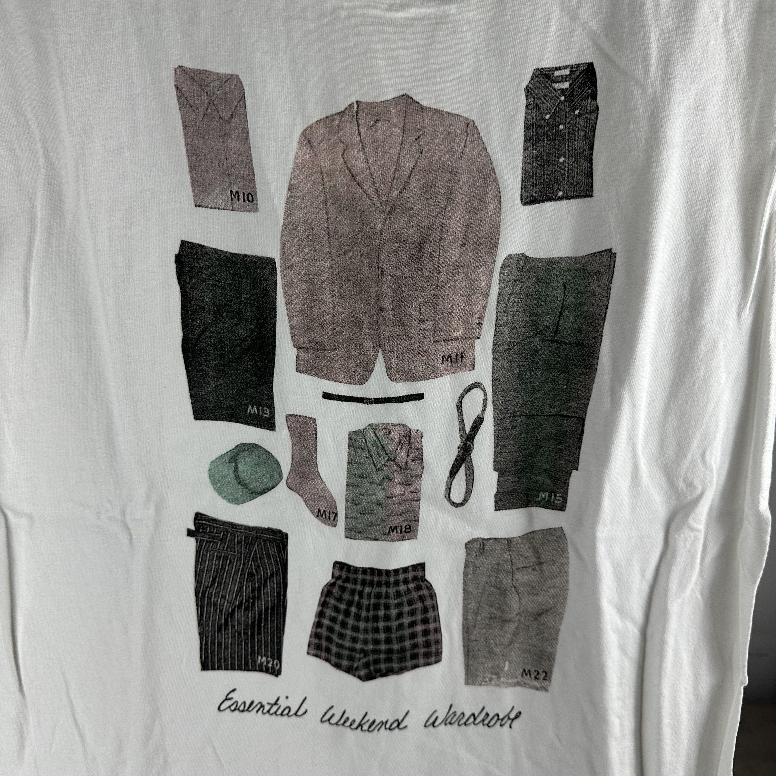 Vintage 90s Essential Weekend Wardrobe Fashion Artwork T-Shirt Size US L / EU 52-54 / 3 - 2 Thumbnail