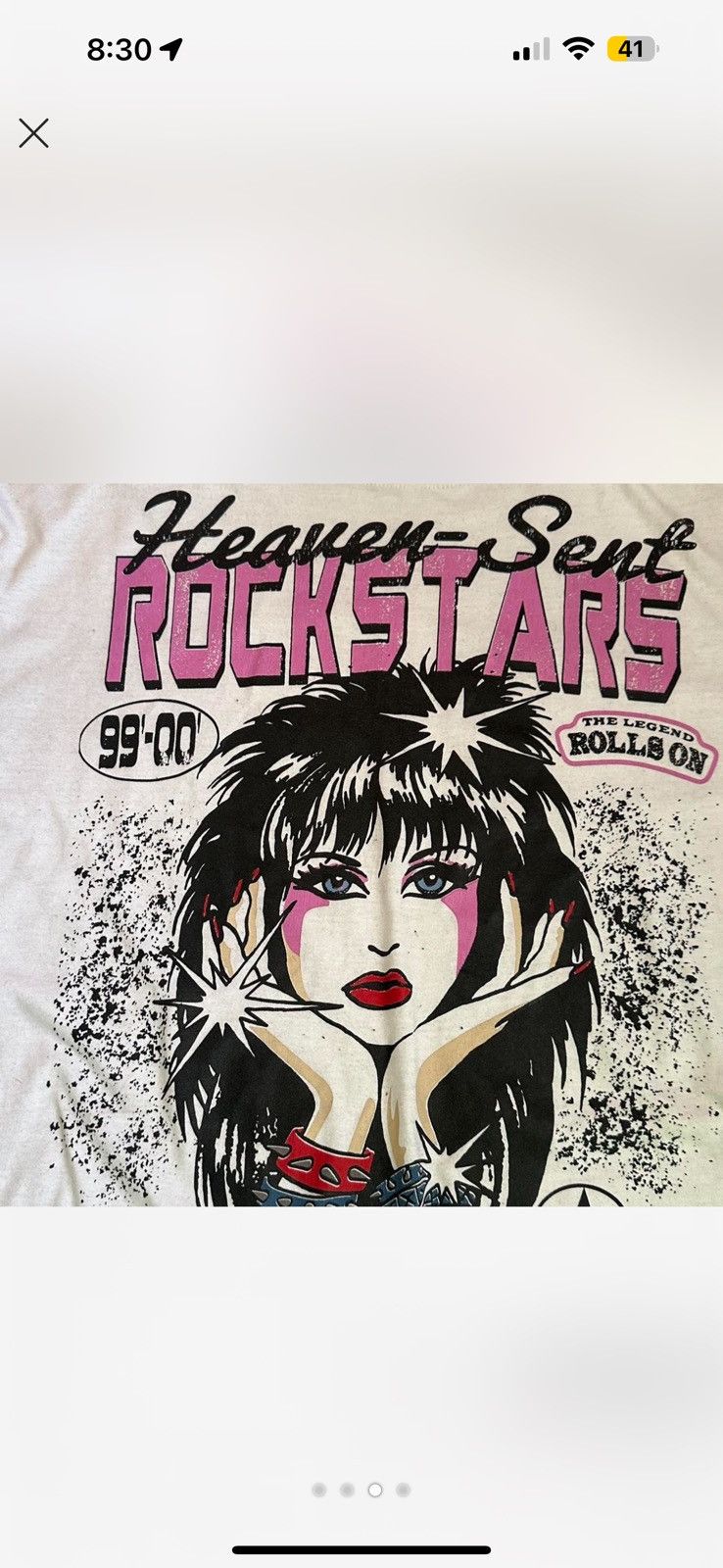 Other ANGELS WINNERS AND SINNERS HEAVEN SENT ROCKSTAR TEE ! Size US XL / EU 56 / 4 - 3 Thumbnail