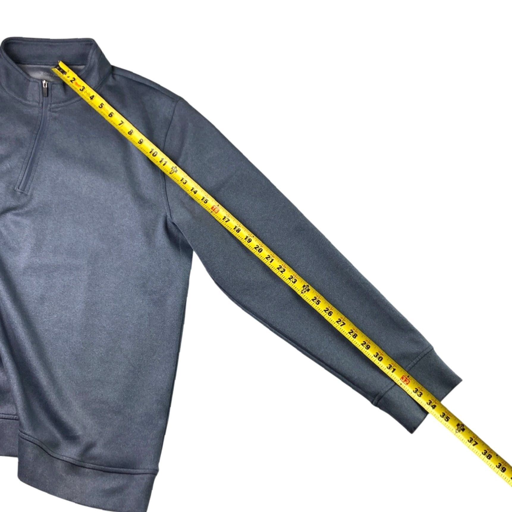 Vintage Hickey Freeman Men's Pullover Jacket 1/4 Zip Gray XL Athletic Performance Activewear Size US XL / EU 56 / 4 - 7 Thumbnail
