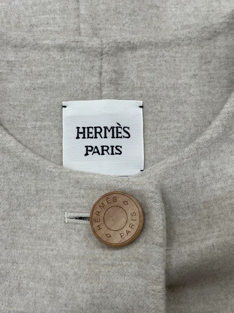 Hermes Hermes Yak Wool Knit Open Cardigan Jacket in Moss Green Size XS / US 0-2 / IT 36-38 - 4 Thumbnail