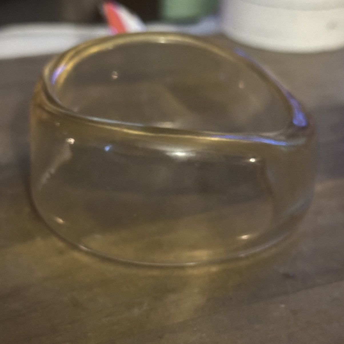 Vintage Vintage chunky clear yellow lucite bangle bracelet Size ONE SIZE - 4 Thumbnail