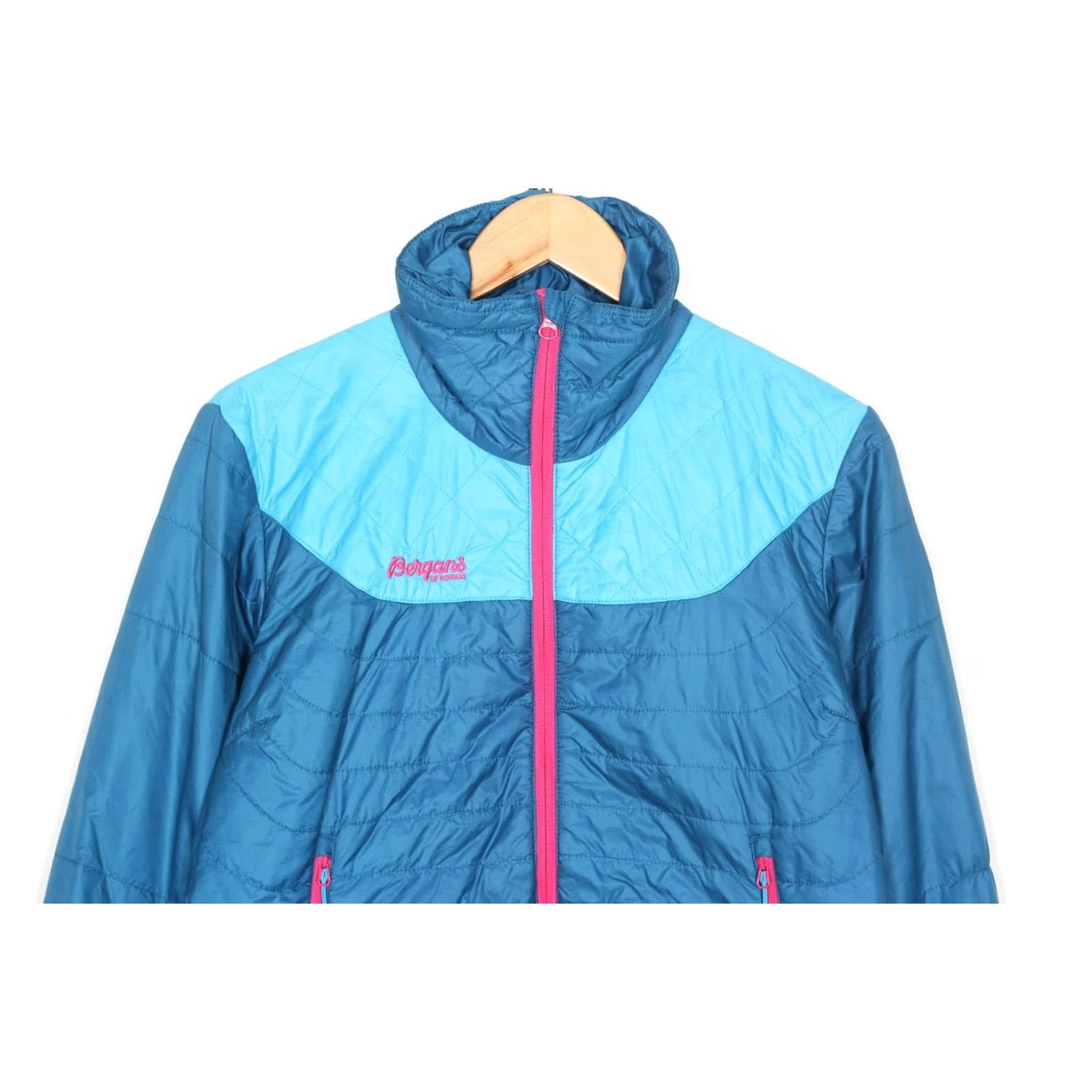 Vintage BERGANS OF NORWAY Uranostind Insulated Jacket Women L Blue PERTEX Microlight Size L / US 10 / IT 46 - 2 Thumbnail