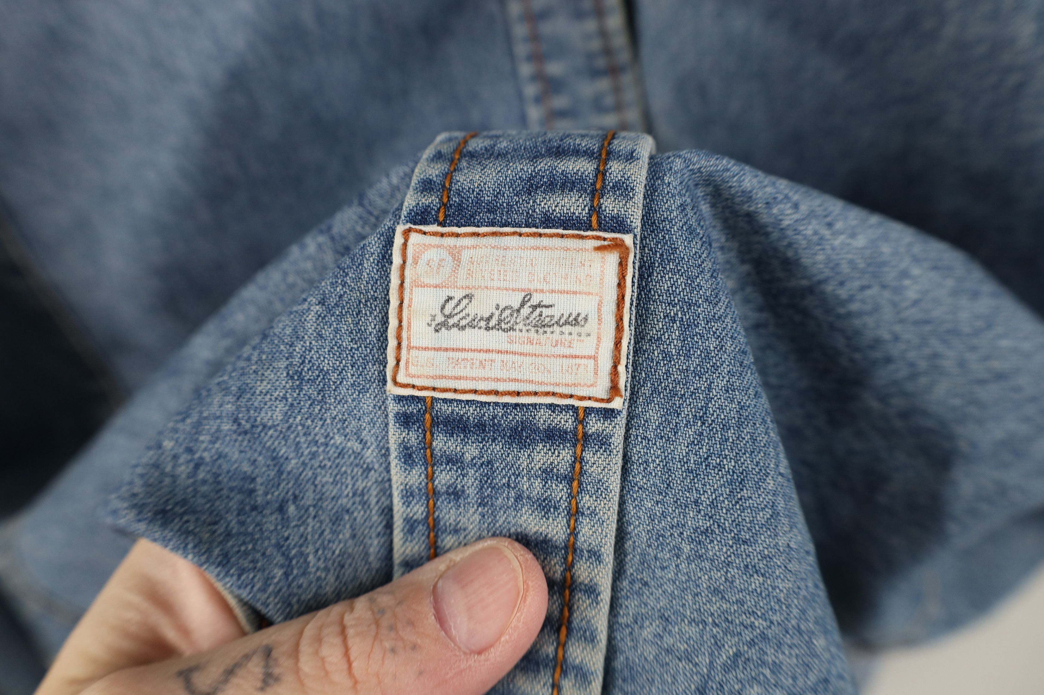 Levi's Vintage Y2K Levis Babydoll Snap Button Denim Shirt Stretch Size XL / US 12-14 / IT 48-50 - 4 Thumbnail
