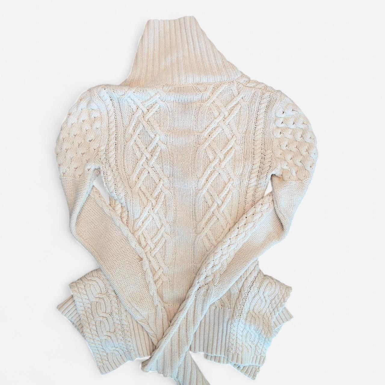 Bcbgmaxazria BCBGMAXAZRIA Women's cream white Cardigans Size US 27 - 5 Thumbnail