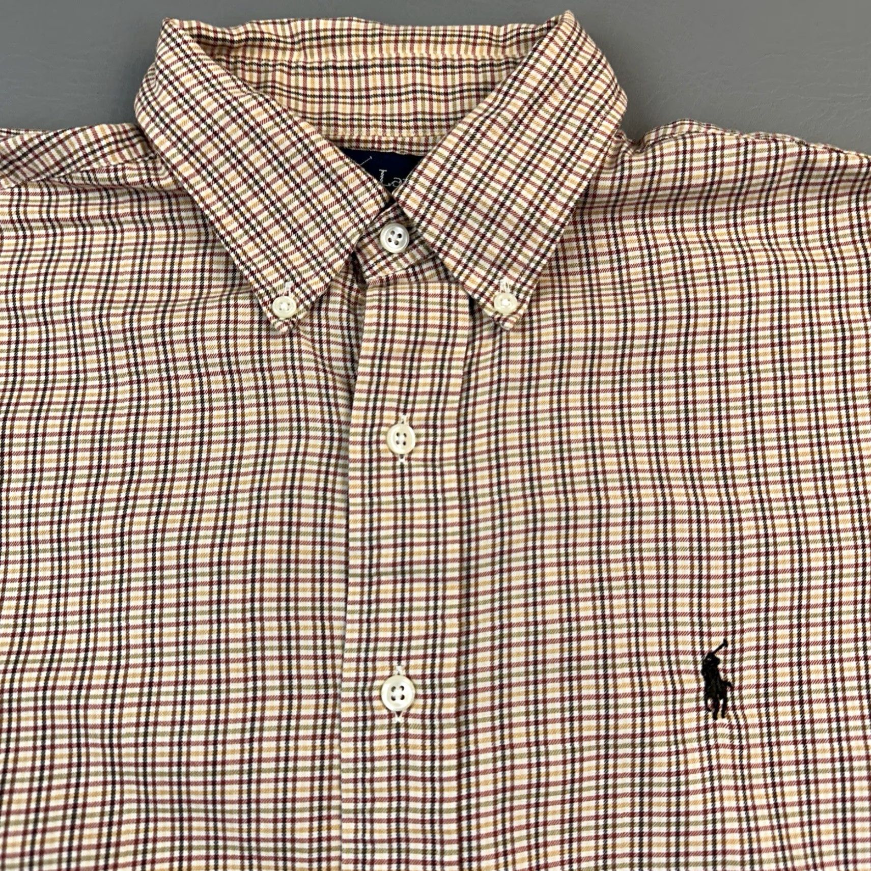 Ralph Lauren VINTAGE Ralph Lauren Shirt Mens Medium Plaid Blake Long Sleeve Button Down Size US M / EU 48-50 / 2 - 2 Thumbnail