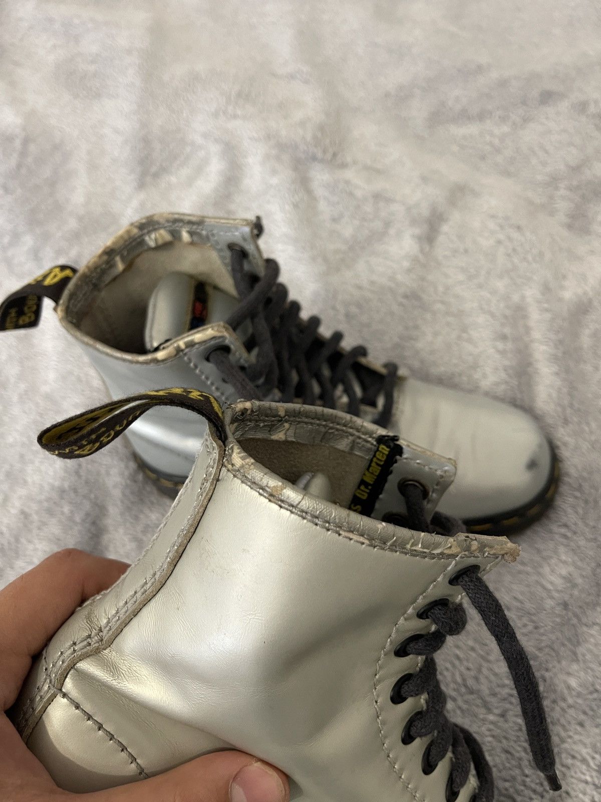 Dr. Martens Dr. Martens made in England aw612 vintage silver boots Size US 7 / IT 37 - 11 Thumbnail