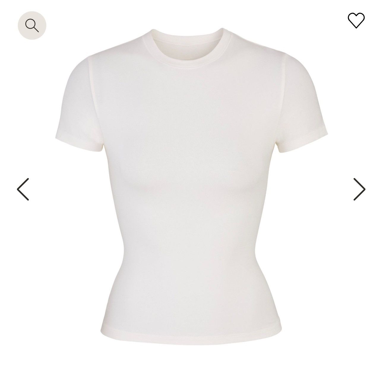 SKIMS SKIMS white t-shirt Size XS / US 0-2 / IT 36-38 - 1 Thumbnail