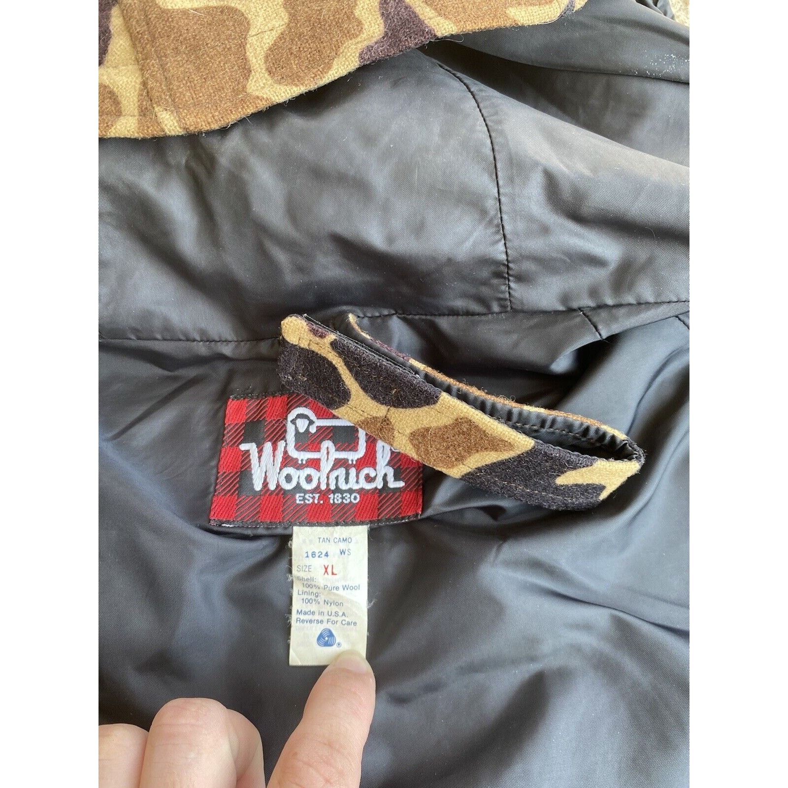 Woolrich Woolen Mills VTG WOOLRICH Size XL Made in USA Duck Camo Hunting Jacket Size US XL / EU 56 / 4 - 9 Thumbnail