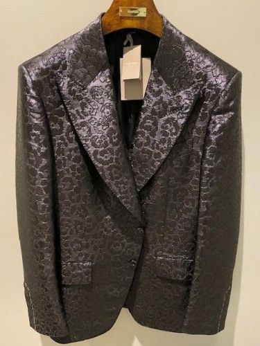 Tom Ford o1w1db10125 JLAP05 Velvet Leopard Jacket in Black Size US S / EU 44-46 / 1 - 1 Preview