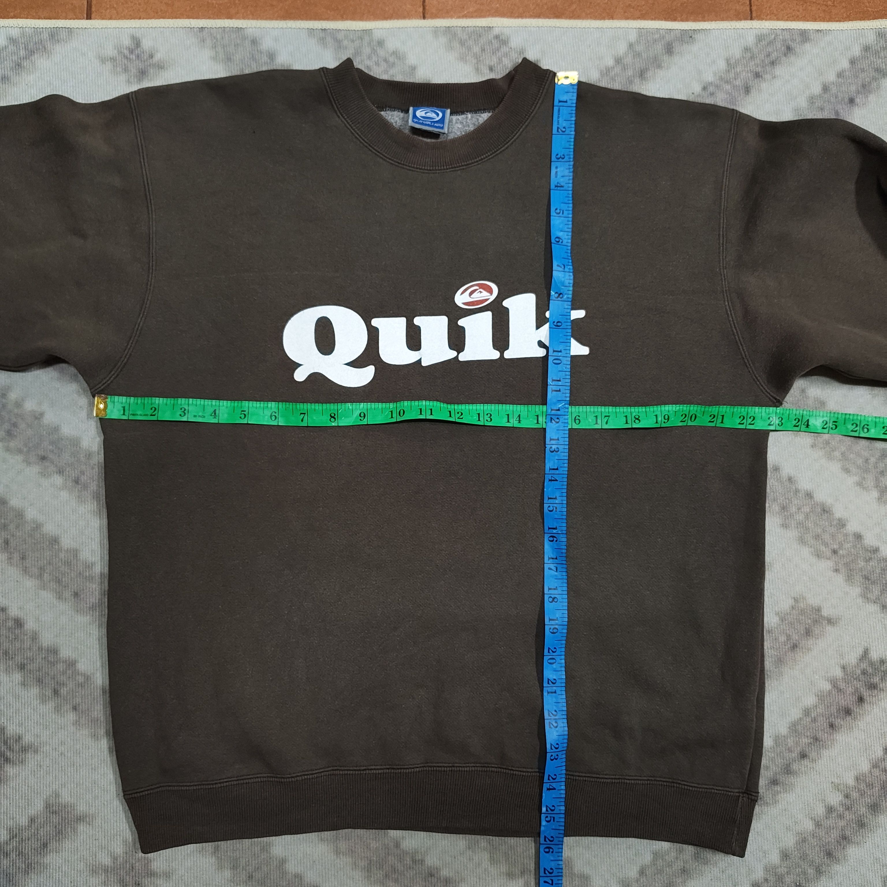 Quiksilver Vintage 90s QUIKSILVER Spellout Sweatshirt Size US L / EU 52-54 / 3 - 8 Thumbnail