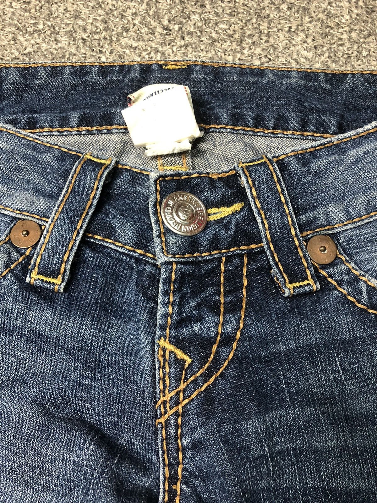 Japanese Brand × True Religion × Vintage Vintage Faded Blue True Religion Ella Rainbow Flare Jeans Size 30" / US 8 / IT 44 - 16 Thumbnail