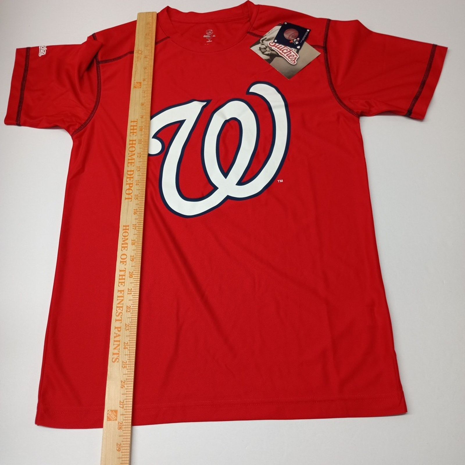 Stitch's Jeans Washington Nationals Shirt Men's Size S Small Red Stitches Size US S / EU 44-46 / 1 - 5 Thumbnail