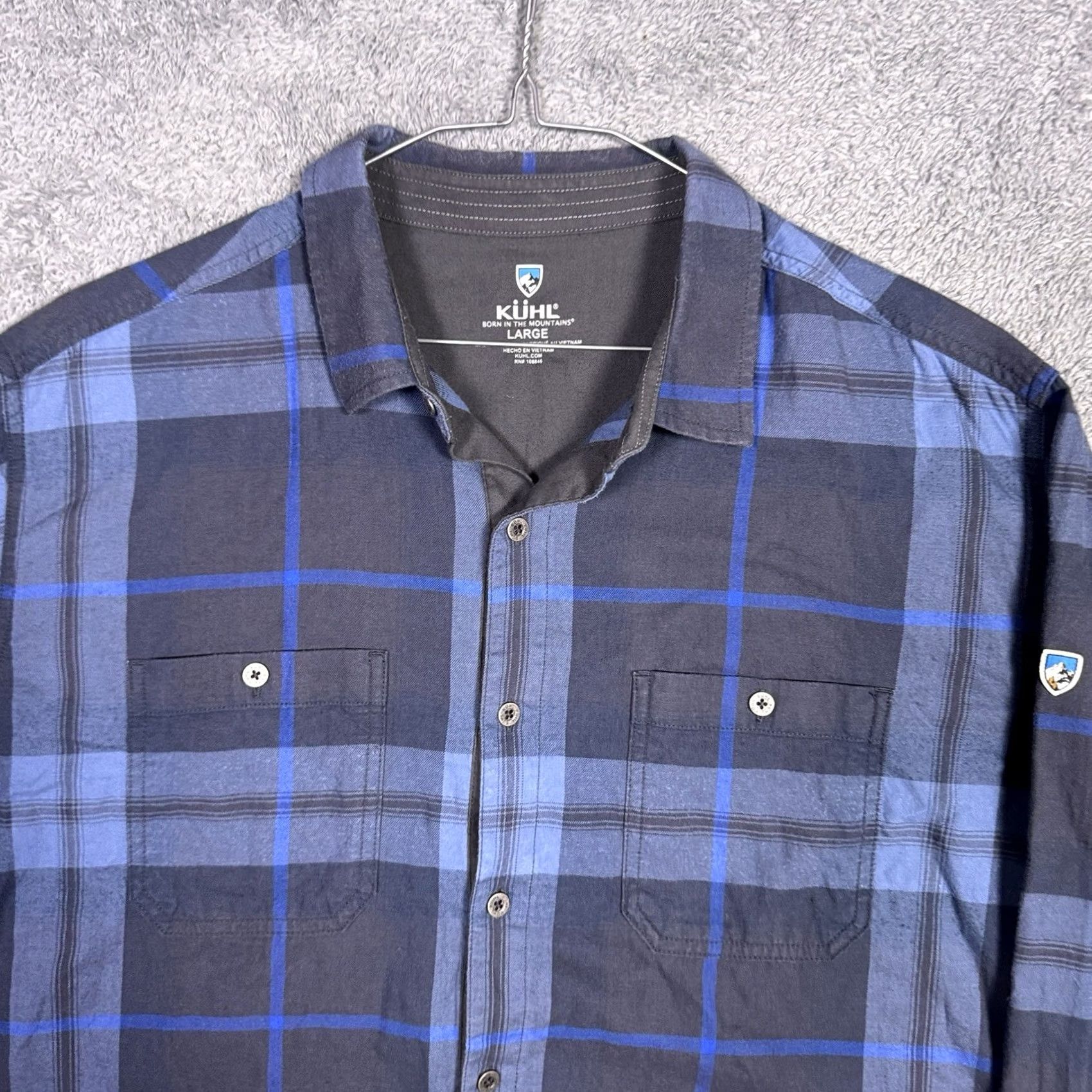 Vintage Kuhl Fugitive Flannel Shirt Mens L Plaid Button Down Long Sleeve 7202 Tencel Size US L / EU 52-54 / 3 - 3 Thumbnail