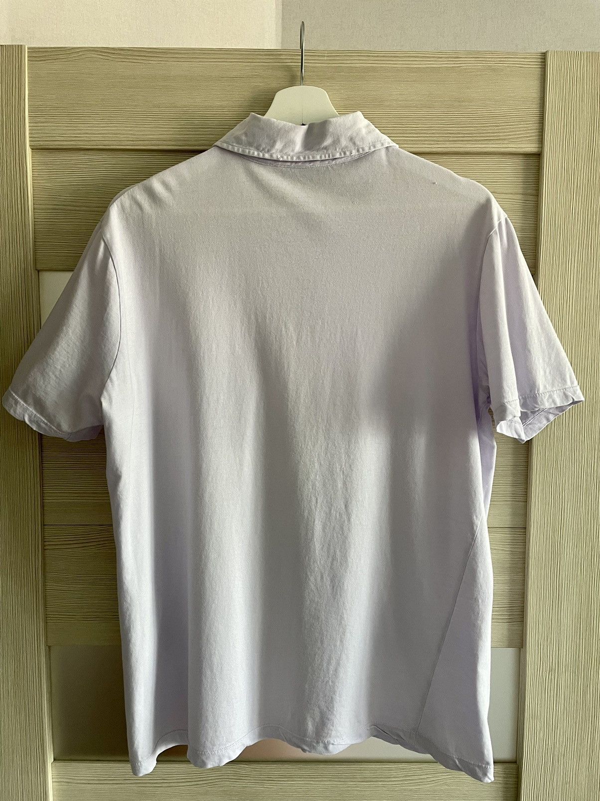 Prada Prada Vintage Lavender Orange/Black Logo Polo Shirt Size XL Size US XL / EU 56 / 4 - 2 Thumbnail