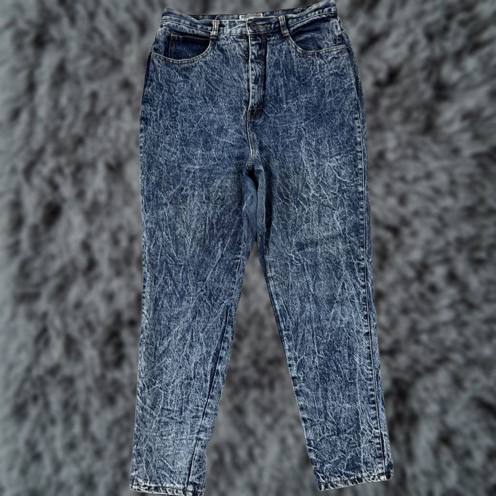 Vintage VINTAGE Stefano Jeans Womens 30x30 Blue Acid Washed High Rise Mom 80s Denim USA Size 30" / US 8 / IT 44 - 1 Thumbnail