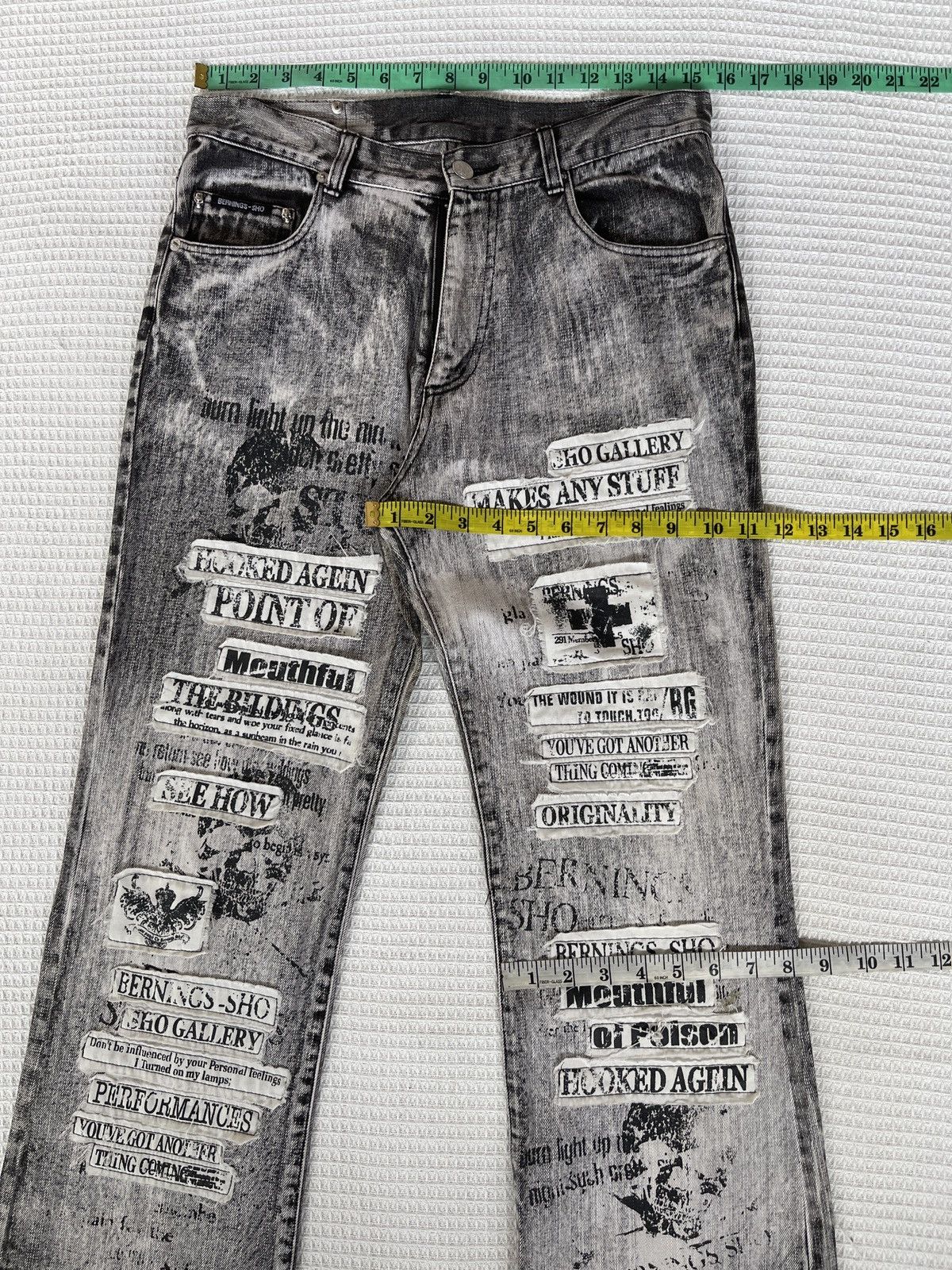 If Six Was Nine Rare🔥Japanese Designer Berning Sho bootcut Jeans Size US 31 - 13 Thumbnail