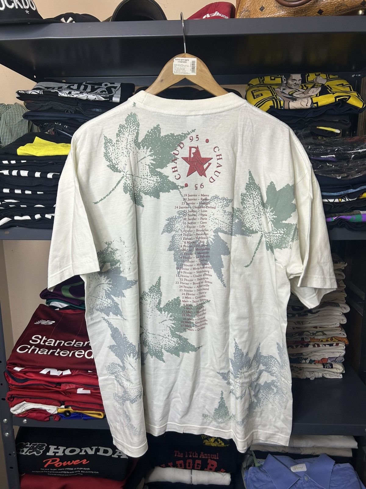 Band Tees Vintage Roch Voisine Chaud 95/96 Tour Tee USA L Size US L / EU 52-54 / 3 - 4 Thumbnail