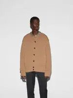 Gucci o1loc1c0326 798597 Rib Stitch Cardigan With Embroidery Camel Size US XS / EU 42 / 0 - 3 Thumbnail