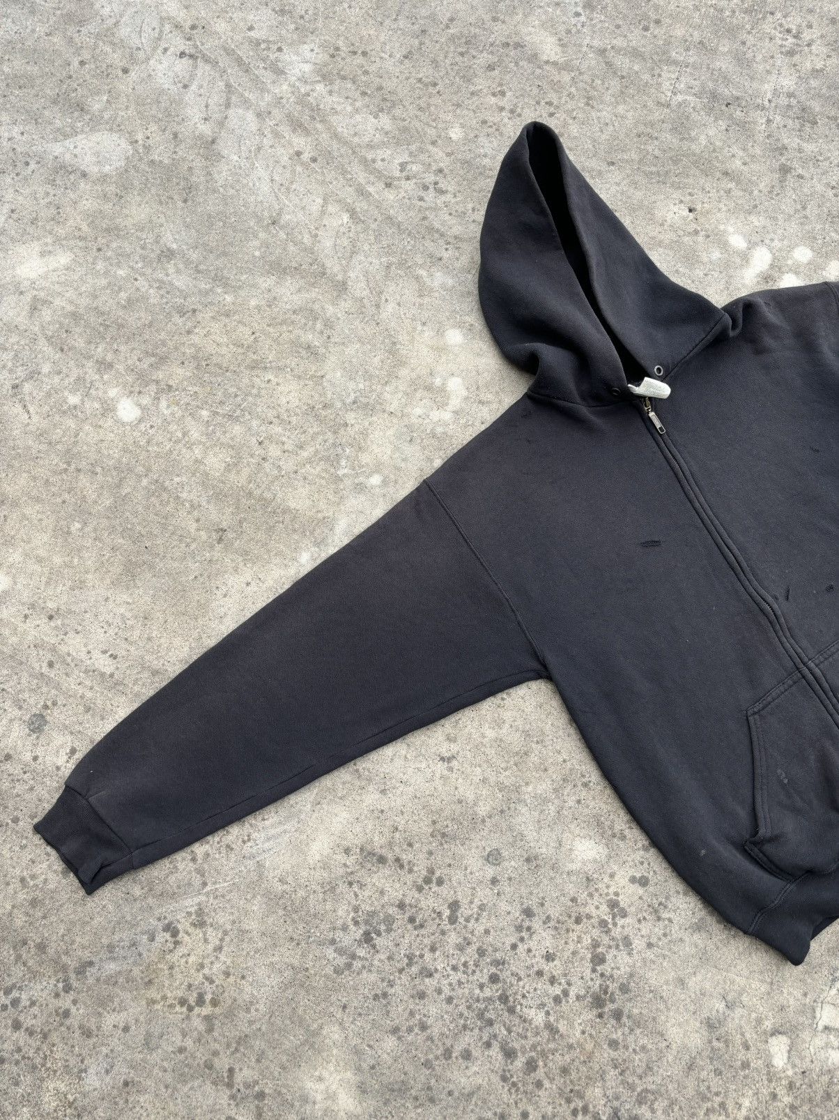 Vintage Thrashed Distressed Discus Faded Zip Hoodie Size US M / EU 48-50 / 2 - 13 Thumbnail