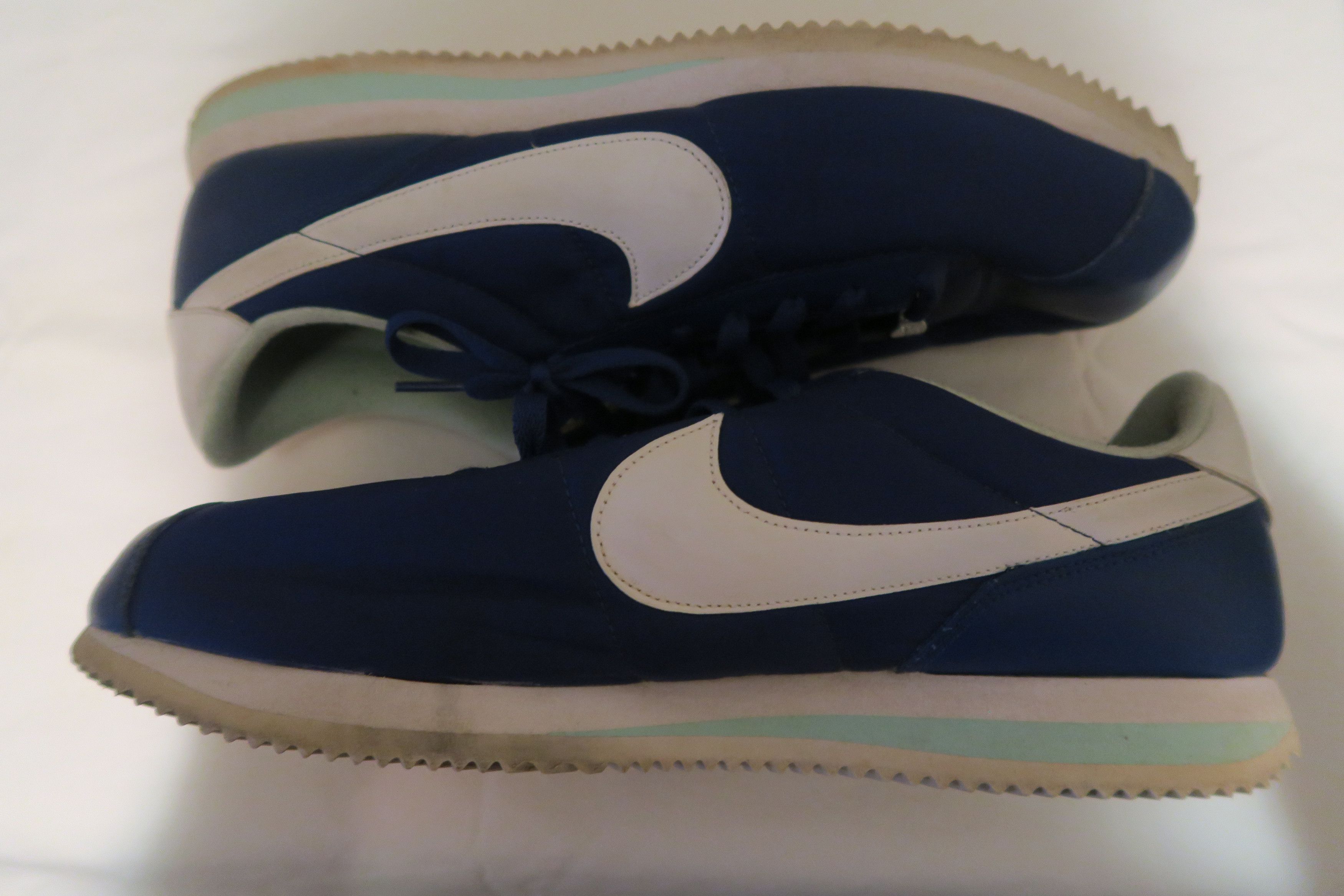 Nike Nike Cortez Basic Nylon Dark Treasure Blue Mint Sneakers Size US 13 / EU 46 - 11 Thumbnail