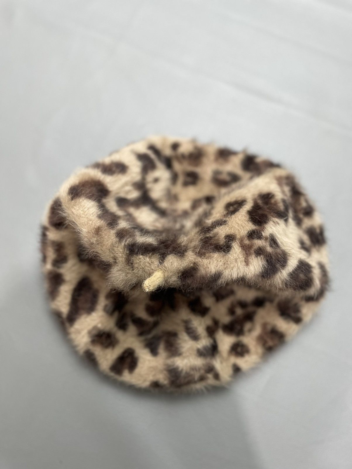 Japanese Brand Mohair Fur Leopard Design Bucket Hats Size ONE SIZE - 2 Thumbnail