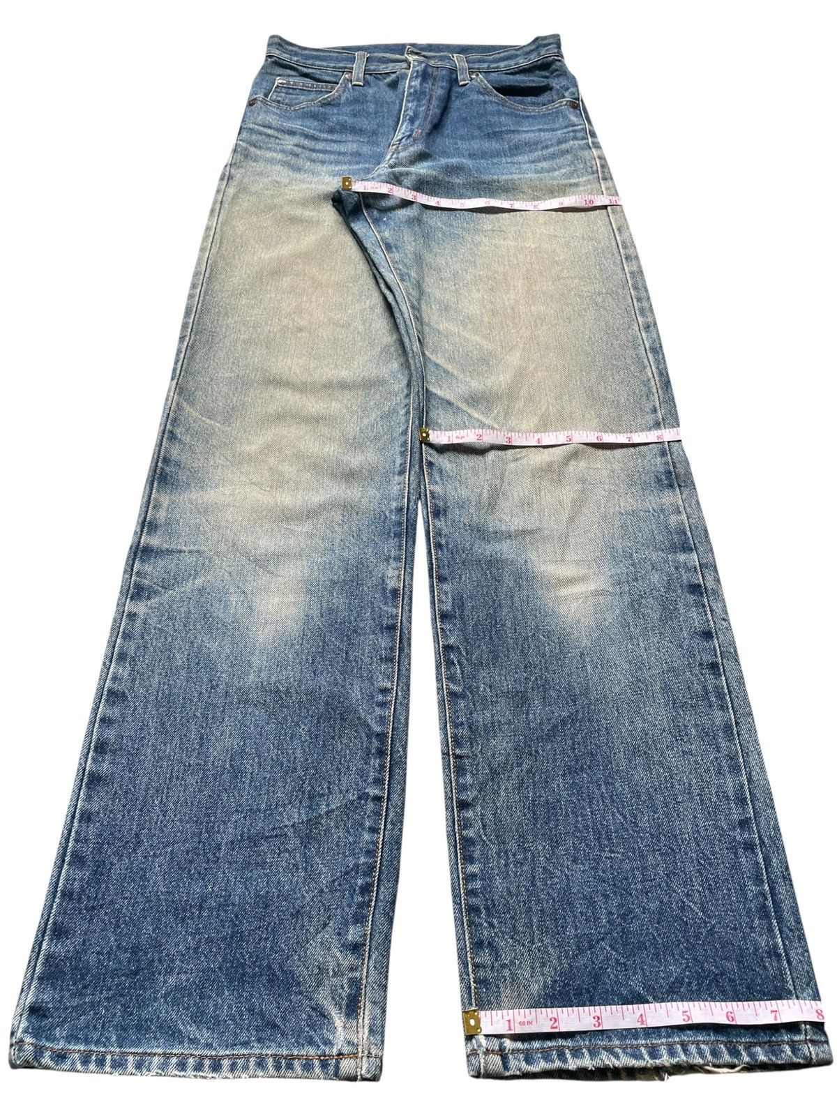 Japanese Brand Vintage Japanese Brand Mud Wash Distressed Loose Jeans Size US 27 - 14 Thumbnail