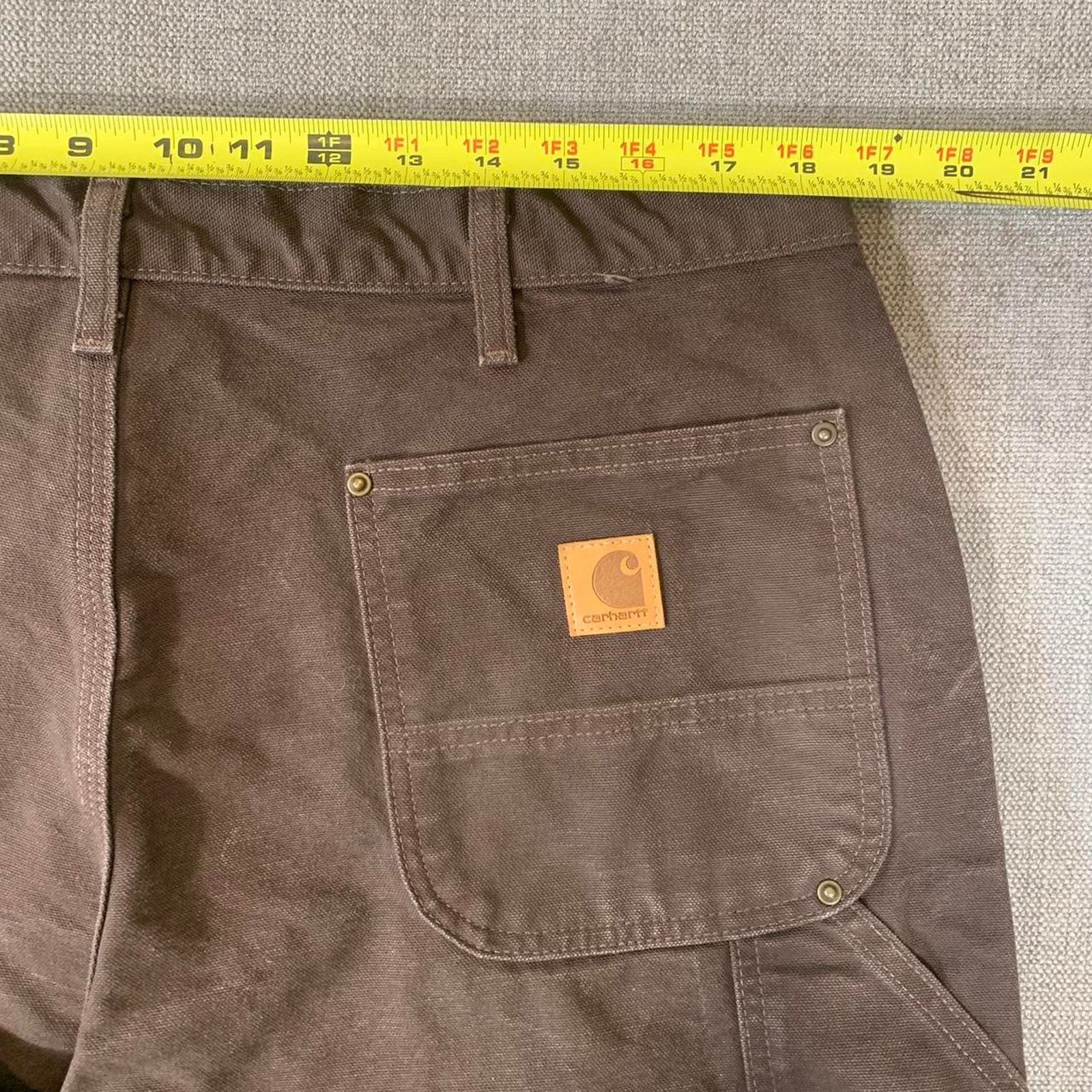 Carhartt Vintage Carhartt Brown Double Knee Carpenter Pants Size US 37 - 4 Thumbnail