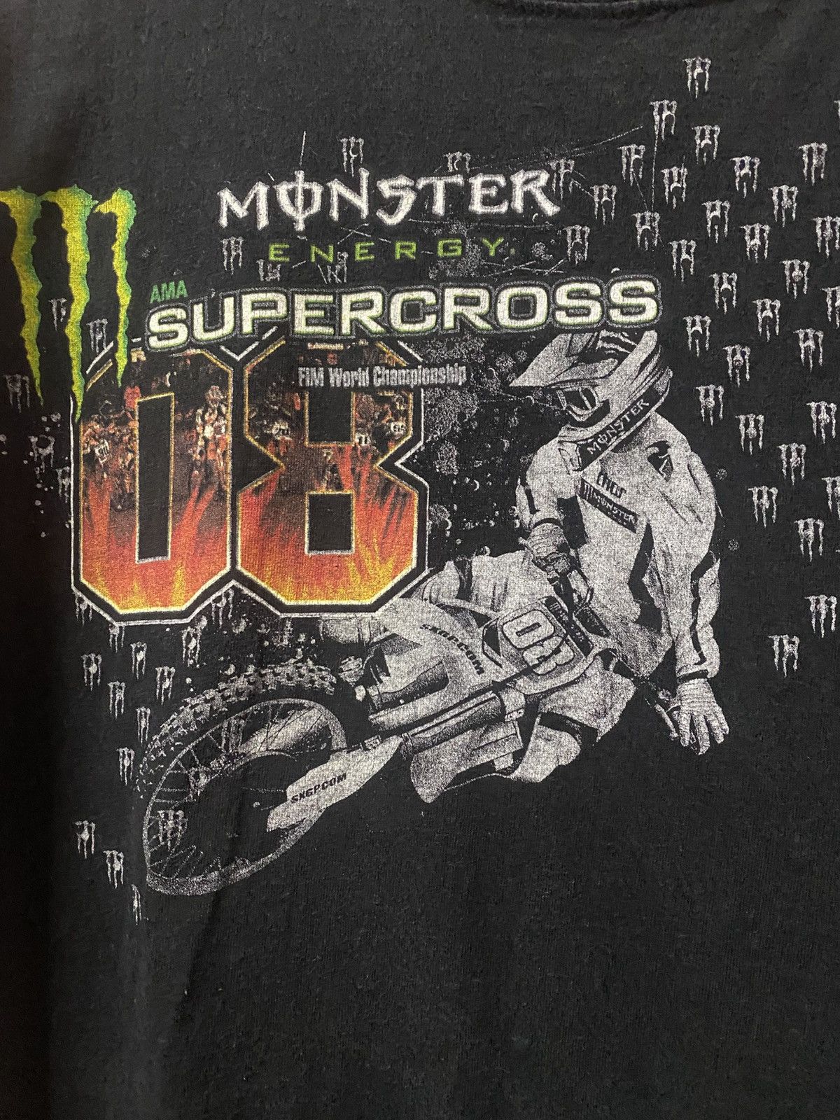 Vintage Vintage Monster Energy Supercross FIM World Championship Size US L / EU 52-54 / 3 - 4 Thumbnail