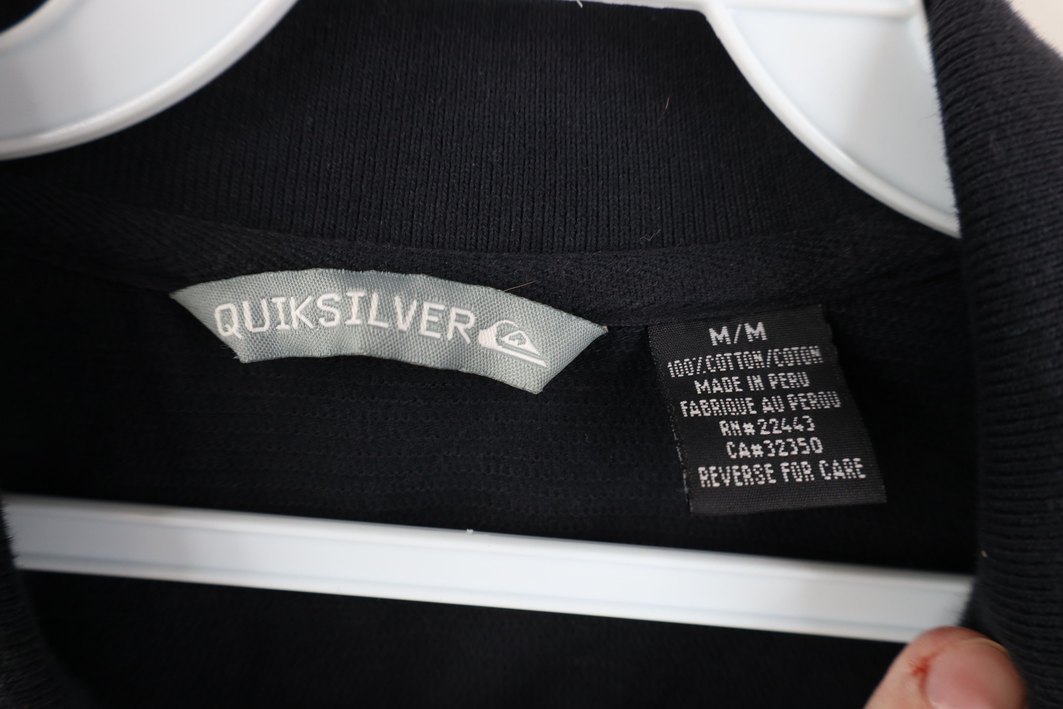 Quiksilver Vintage 90s Y2k Quiksilver Surfing Knit Polo Shirt Black Size US M / EU 48-50 / 2 - 7 Thumbnail