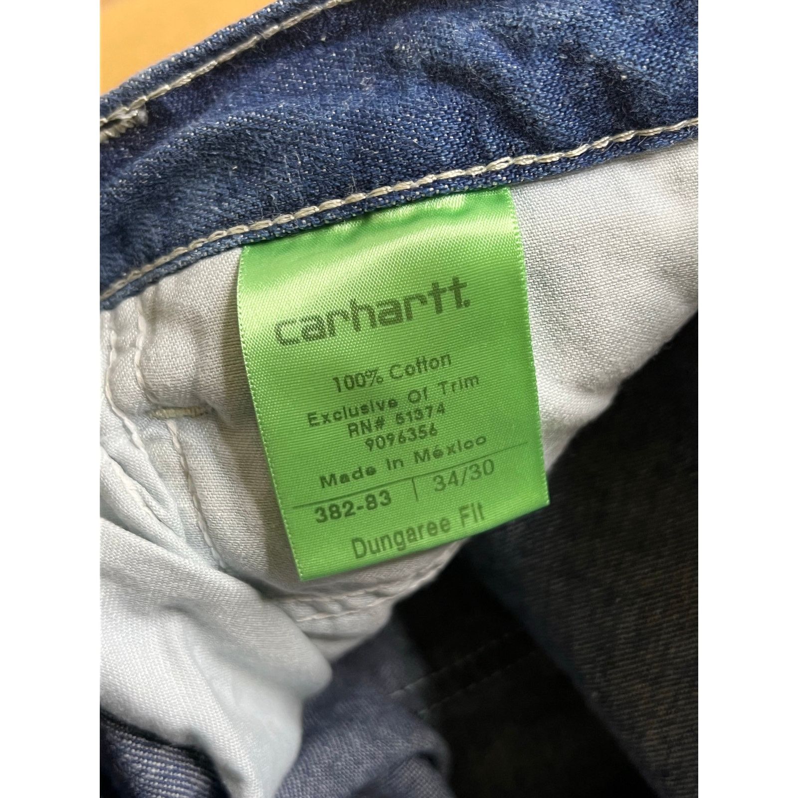 Carhartt Vintage Carhartt Dungaree Fit Carpenter Jeans, Sz 34x30 Y2K Size US 34 / EU 50 - 4 Thumbnail