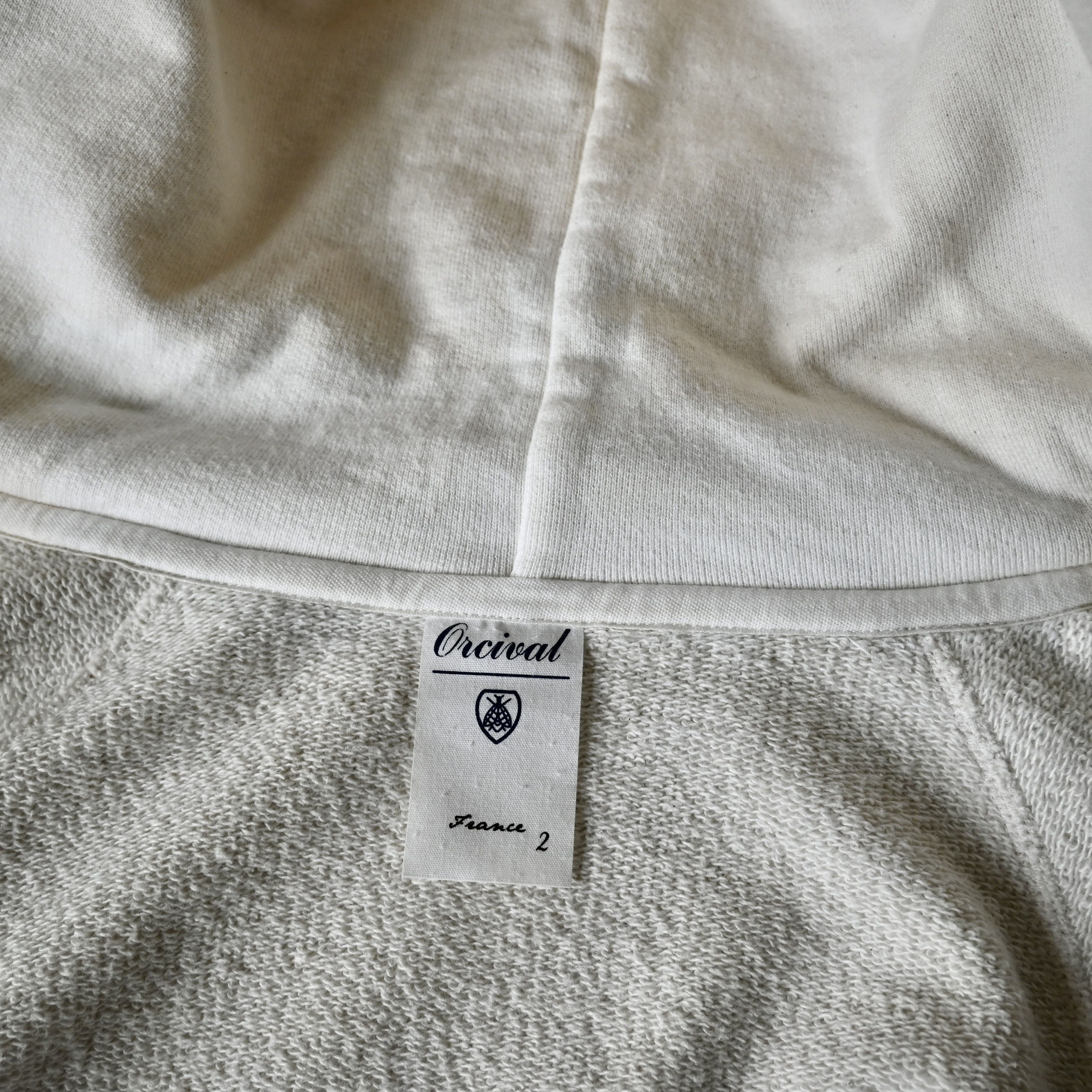 Orcival ORCIVAL loopwheeled ecru cotton zip-up hoodie Size S / US 4 / IT 40 - 7 Thumbnail